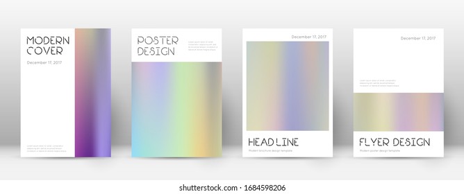 Flyer layout. Minimal amazing template for Brochure, Annual Report, Magazine, Poster, Corporate Presentation, Portfolio, Flyer. Appealing color gradients cover page.