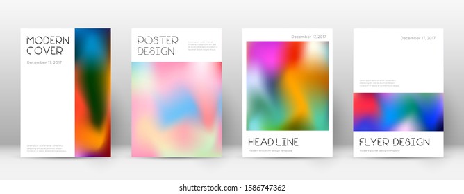 Flyer layout. Minimal emotional template for Brochure, Annual Report, Magazine, Poster, Corporate Presentation, Portfolio, Flyer. Appealing colorful cover page.
