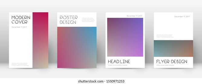 Flyer layout. Minimal magnetic template for Brochure, Annual Report, Magazine, Poster, Corporate Presentation, Portfolio, Flyer. Appealing gradient cover page.