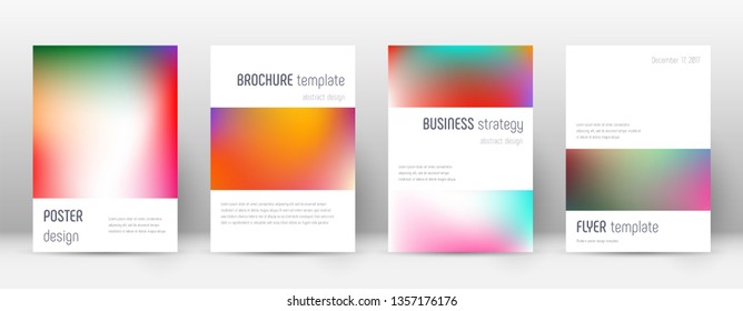 Flyer layout. Minimalistic captivating template for Brochure, Annual Report, Magazine, Poster, Corporate Presentation, Portfolio, Flyer. Artistic bright cover page.