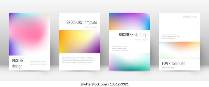 Flyer layout. Minimalistic classic template for Brochure, Annual Report, Magazine, Poster, Corporate Presentation, Portfolio, Flyer. Artistic bright cover page.