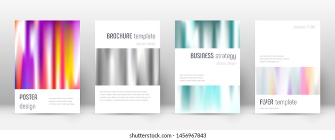 Flyer layout. Minimalistic exquisite template for Brochure, Annual Report, Magazine, Poster, Corporate Presentation, Portfolio, Flyer. Astonishing lines cover page.