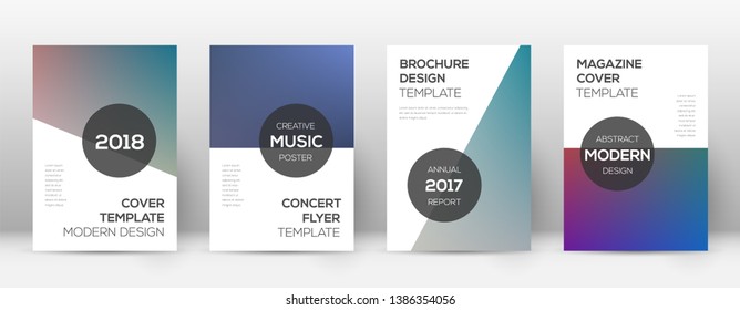 Flyer layout. Modern good-looking template for Brochure, Annual Report, Magazine, Poster, Corporate Presentation, Portfolio, Flyer. Attractive color transition cover page.