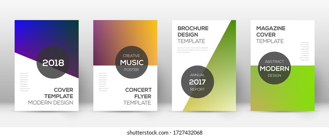 Flyer layout. Modern positive template for Brochure, Annual Report, Magazine, Poster, Corporate Presentation, Portfolio, Flyer. Attractive gradient cover page.