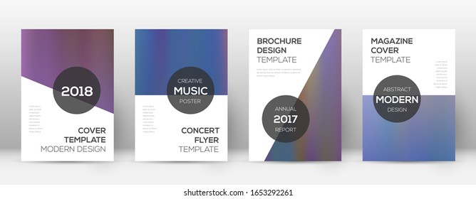 Flyer layout. Modern surprising template for Brochure, Annual Report, Magazine, Poster, Corporate Presentation, Portfolio, Flyer. Astonishing bright hologram cover page.