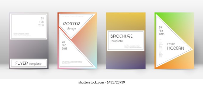 Flyer layout. Stylish attractive template for Brochure, Annual Report, Magazine, Poster, Corporate Presentation, Portfolio, Flyer. Awesome color transition cover page.