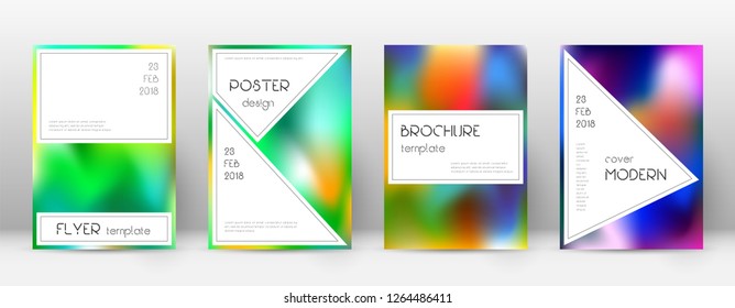 Flyer layout. Stylish bold template for Brochure, Annual Report, Magazine, Poster, Corporate Presentation, Portfolio, Flyer. Awesome colorful cover page.