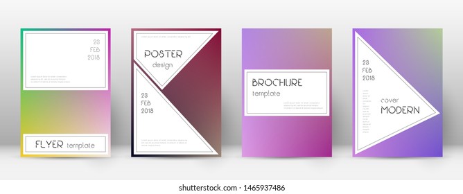 Flyer layout. Stylish exceptional template for Brochure, Annual Report, Magazine, Poster, Corporate Presentation, Portfolio, Flyer. Awesome gradient cover page.