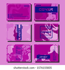 Flyer layout template with mixture of acrylic paints. Liquid marble texture. Fluid art. Applicable for design cover, flyer, poster, placard. 
