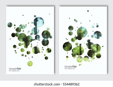  Plantilla de diseño de volante. Antecedentes de vectores con elementos para revista, portada, afiche, diseño. Tamaño A4. 