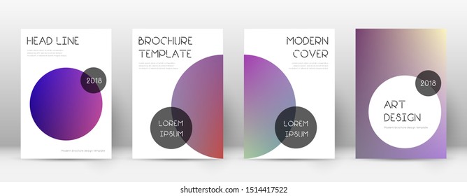 Flyer layout. Trendy attractive template for Brochure, Annual Report, Magazine, Poster, Corporate Presentation, Portfolio, Flyer. Beautiful gradient cover page.