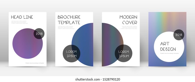 Flyer layout. Trendy bewitching template for Brochure, Annual Report, Magazine, Poster, Corporate Presentation, Portfolio, Flyer. Beauteous bright hologram cover page.