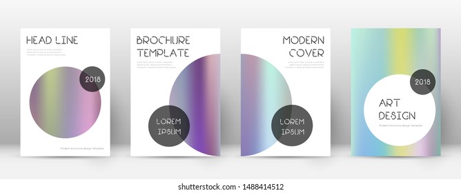 Flyer layout. Trendy ideal template for Brochure, Annual Report, Magazine, Poster, Corporate Presentation, Portfolio, Flyer. Beauteous color gradients cover page.