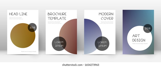 Diseño del volante. Plantilla de moda indeleble para Folleto, Informe Anual, Revista, Afiche, Presentación Corporativa, Cartera, Volante. Página de portada de la transición de color.