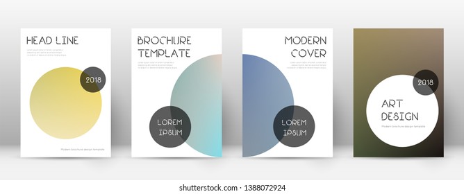 Flyer layout. Trendy magnificent template for Brochure, Annual Report, Magazine, Poster, Corporate Presentation, Portfolio, Flyer. Beauteous color transition cover page.