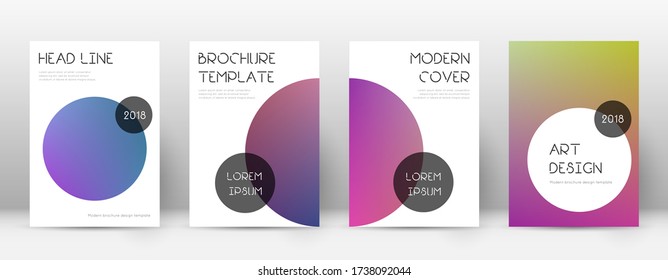 Flyer layout. Trendy unequaled template for Brochure, Annual Report, Magazine, Poster, Corporate Presentation, Portfolio, Flyer. Beauteous gradient cover page.