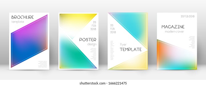 Flyer layout. Triangle likable template for Brochure, Annual Report, Magazine, Poster, Corporate Presentation, Portfolio, Flyer. Beautiful bright cover page.