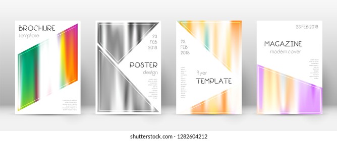 Flyer layout. Triangle positive template for Brochure, Annual Report, Magazine, Poster, Corporate Presentation, Portfolio, Flyer. Bewitching lines cover page.