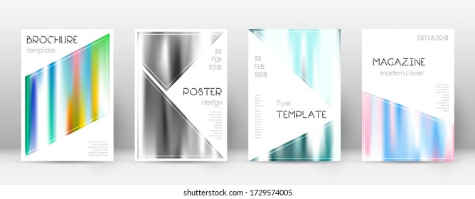 Flyer layout. Triangle trending template for Brochure, Annual Report, Magazine, Poster, Corporate Presentation, Portfolio, Flyer. Bewitching lines cover page.