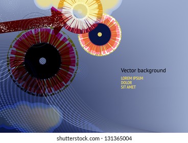 Flyer, leaflet, booklet layout. Editable design template. EPS10 vector, transparencies used.