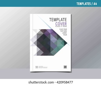 flyer leaflet brochure template A4 size design.abstract Colorful flat vector modern multipurpose style.annual report book cover layout. business branding concept.