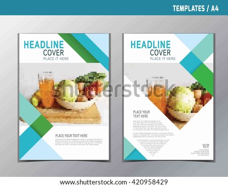 Flyer Leaflet Brochure Template A 4 Size Stock Vector Royalty Free