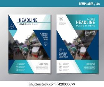 flyer leaflet brochure template design A4 size
abstract blue flat vector modern style