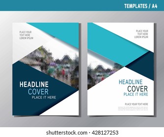 flyer leaflet brochure template design A4 size
abstract blue flat vector modern style