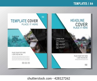 flyer leaflet brochure template design A4 size
abstract blue flat vector modern style