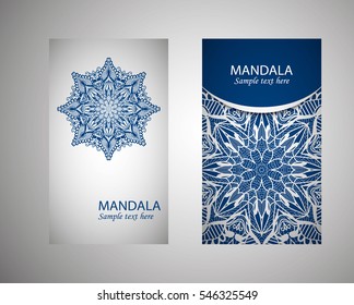 flyer, leaflet, cover, mandala, abstract Oriental motif. Hand painted texture background. Decorative elements for design print. Vector. EPS 10