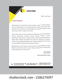 Firmenkonzept von Flyer lethead, Vektorgrafik