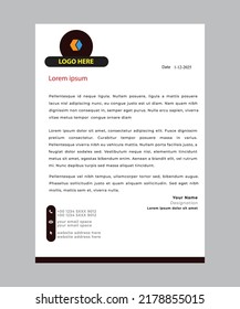 flyer letterhead creative modern concept