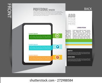 Flyer, Magazine Cover, Brochure Template Can Be Used For Print And Publishing, Vector Eps 10