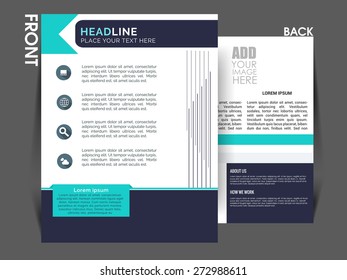 flyer, magazine cover, brochure template can be used for print and publishing, Vector eps 10