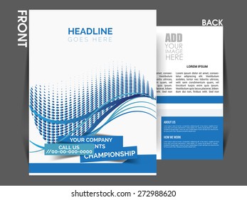 Flyer, Magazine Cover, Brochure Template Can Be Used For Print And Publishing, Vector Eps 10