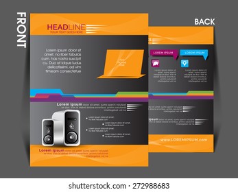 Flyer, Magazine Cover, Brochure Template Can Be Used For Print And Publishing, Vector Eps 10