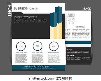 flyer, magazine cover, brochure template can be used for print and publishing, Vector eps 10