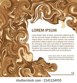flyer with marble design and white space for text. for card banners and posters.
