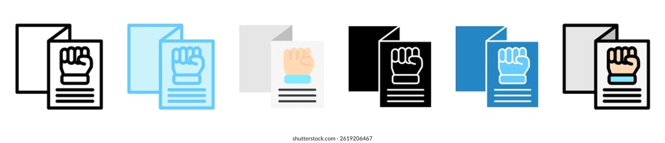 Flyer multi style, mini illustration icon. use for modern concept, print, UI, UX kit, web and app development. Vector EPS 10, related to labor day, industry, worker.