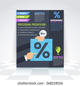 Flyer, Numbered Banner, Infographics Design