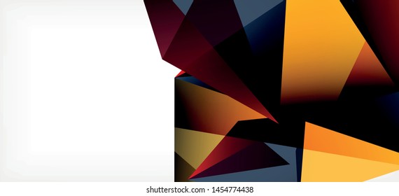 Flyer on white backdrop. Simple design background. Retro style background. Vector abstract graphic design.