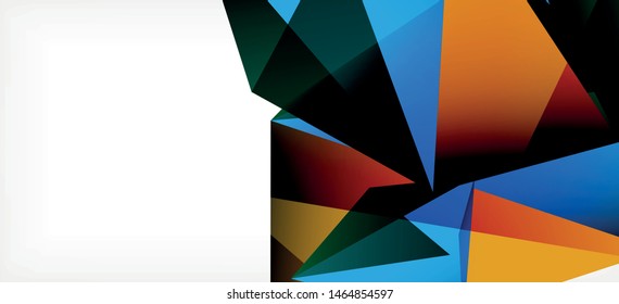 Flyer on white backdrop. Simple design background. Retro style background. Vector abstract graphic design.