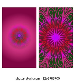Flyer pages Ornament Illustration Concept with Mandala. Vintage Art Indian, Magazine. Vector Decorative Layout Design.