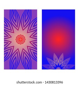 Flyer Pages Ornament Illustration Concept With Mandala. Vintage Art Indian, Magazine. Vector Decorative Layout Design. 