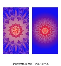 Flyer Pages Ornament Illustration Concept With Mandala. Vintage Art Indian, Magazine. Vector Decorative Layout Design. 
