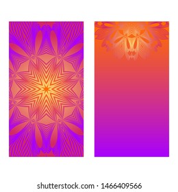 Flyer Pages Ornament Illustration Concept With Mandala. Vintage Art Indian, Magazine. Vector Decorative Layout Design. 