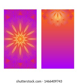 Flyer Pages Ornament Illustration Concept With Mandala. Vintage Art Indian, Magazine. Vector Decorative Layout Design. 