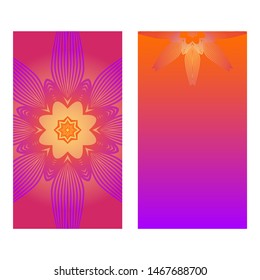 Flyer Pages Ornament Illustration Concept With Mandala. Vintage Art Indian, Magazine. Vector Decorative Layout Design. 