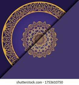 Flyer pages Ornament Illustration Concept with Mandala. Vintage Art Indian, Magazine. Vector Decorative Layout Design. Vector