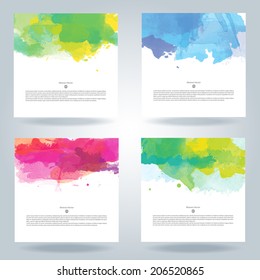 flyer paint abstract set of bright multicolor vector watercolor background beneficial for any project where a platter of colour makes the difference flyer paint abstract color colour water son star te